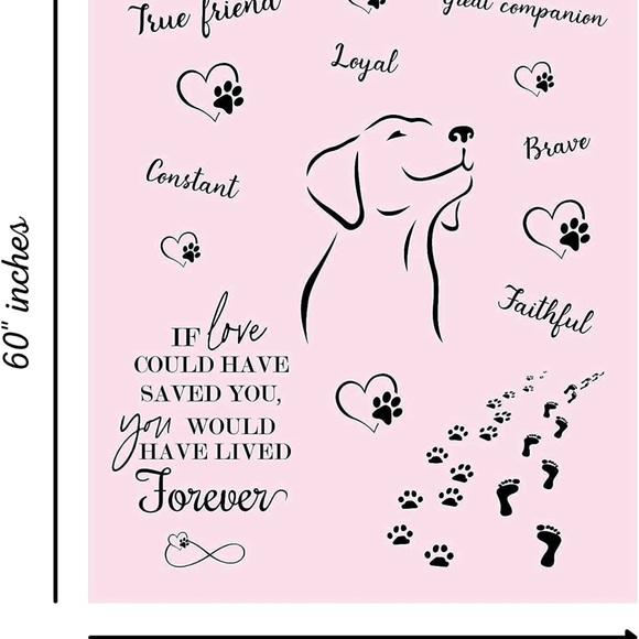 Dog Memorial Blanket with Heartfelt Sentiment Beautiful Dog Rememberance Gift - Picture 5 of 6